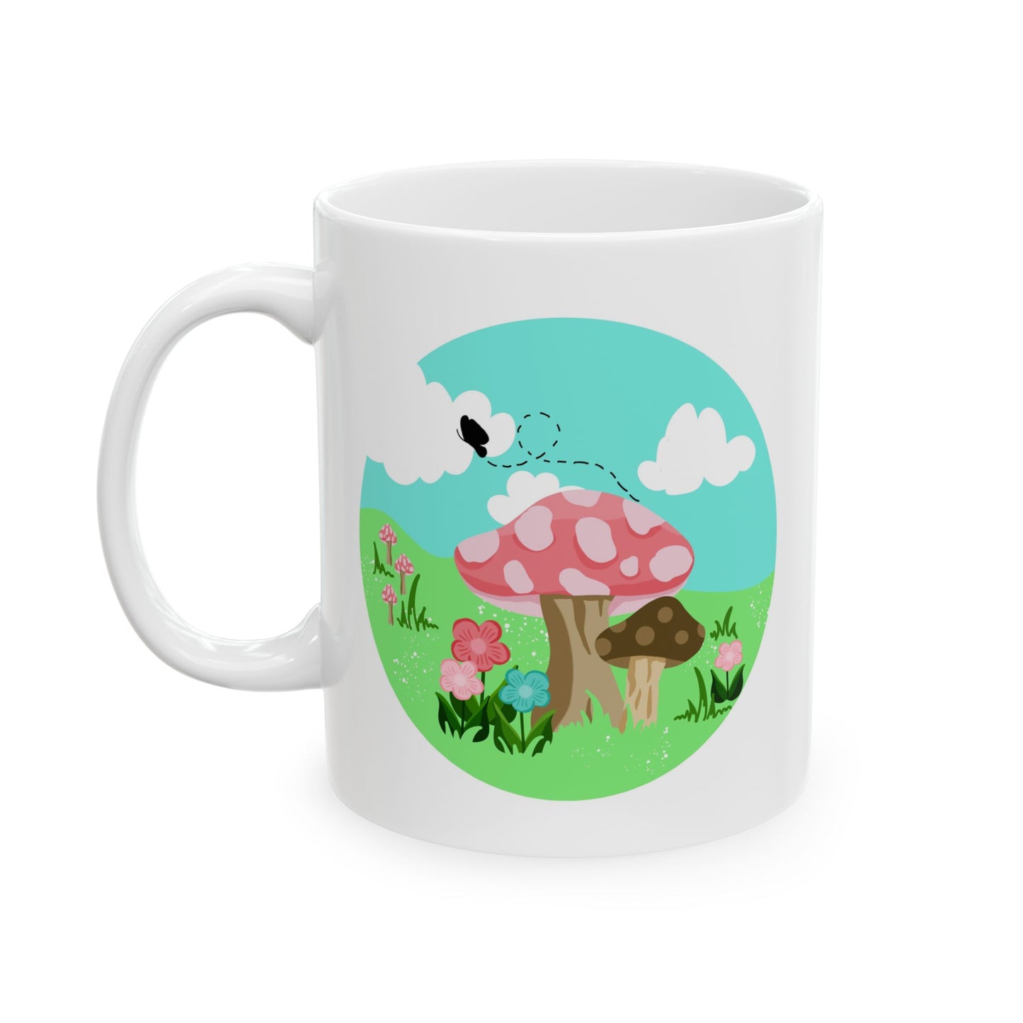 Pink Mushroom Mug