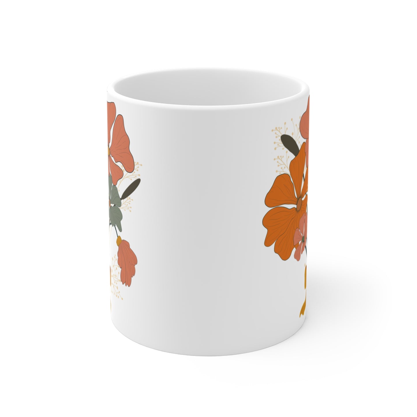 Fall Floral Bouquet Mug