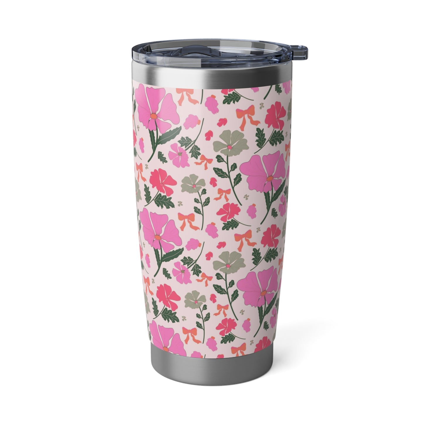 Pink Floral Vagabond 20oz Tumbler | Travel Mug