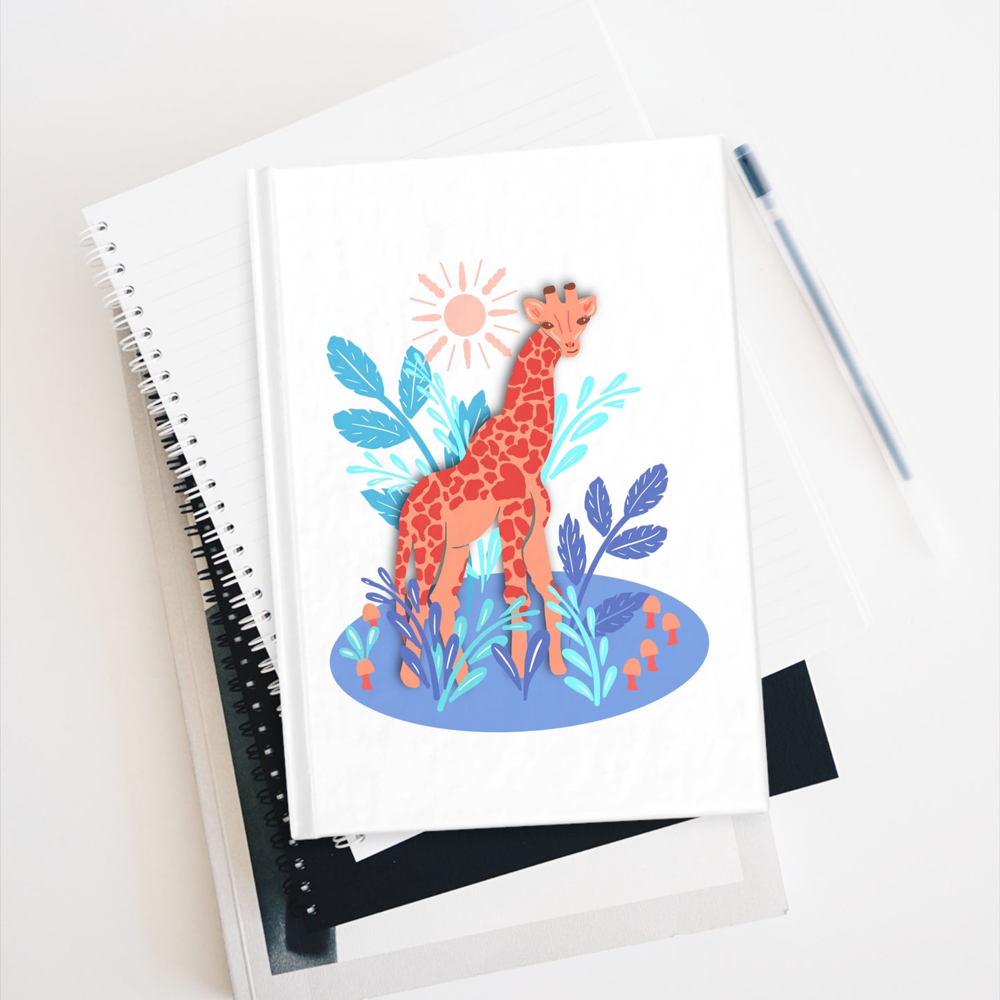 Gentle Giraffe Ruled Journal — Cute Safari Notebook For Nature Lovers
