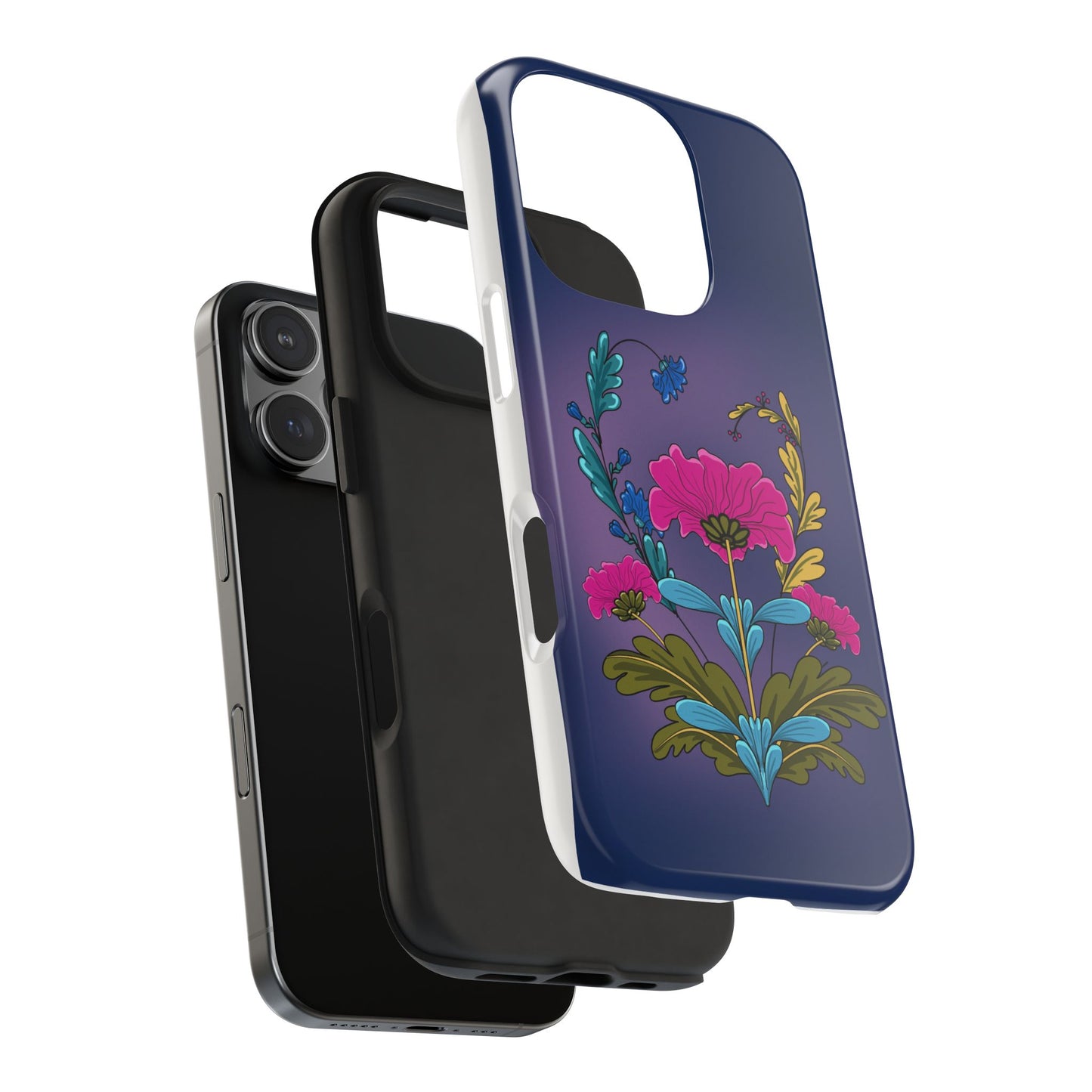 Tough Phone Case with Floral design