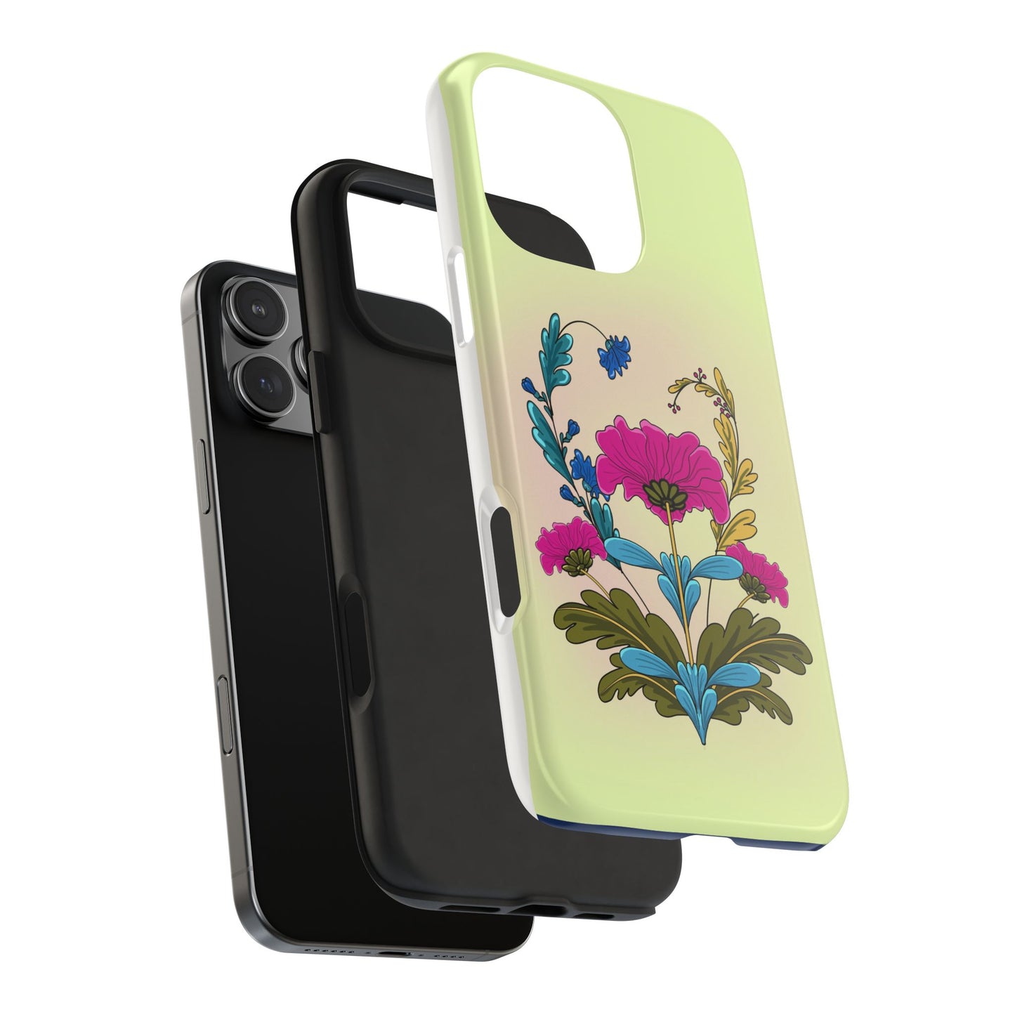 Tough Phone Case with Floral design