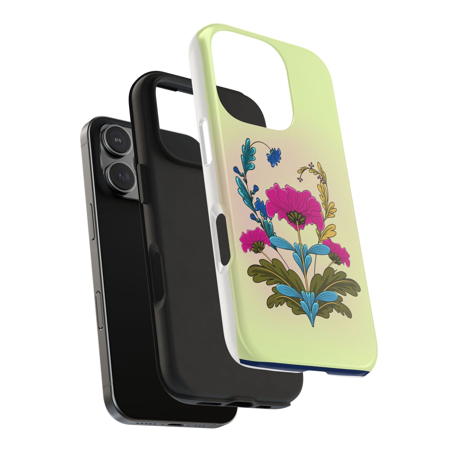Tough Phone Case with Floral design