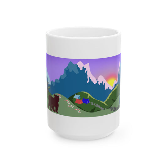 Mountain Sunset Ceramic Mug