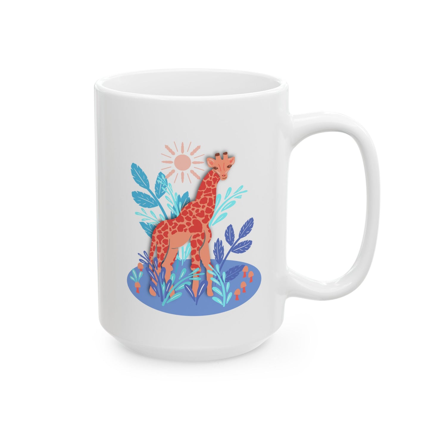 Gentle Giraffe Ceramic Mug — (11oz/15oz)