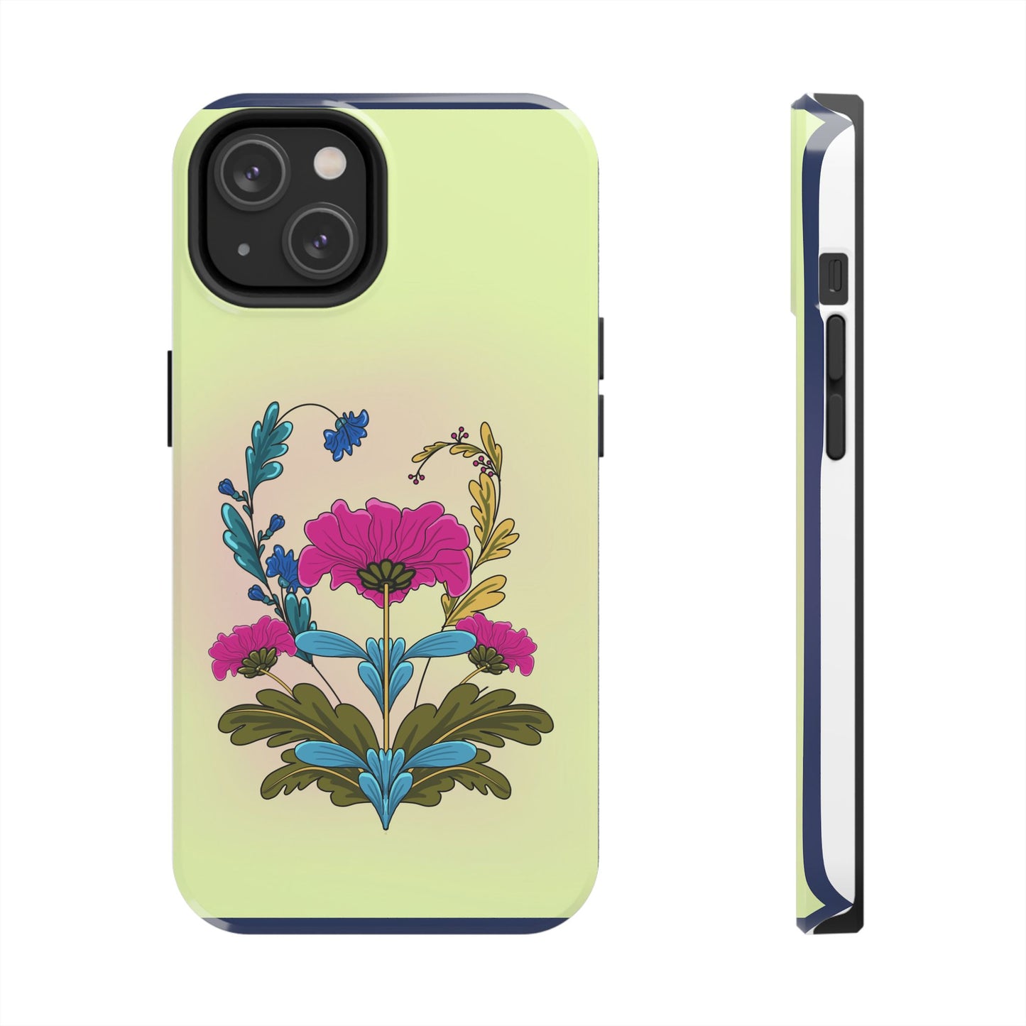 Tough Phone Case with Floral design