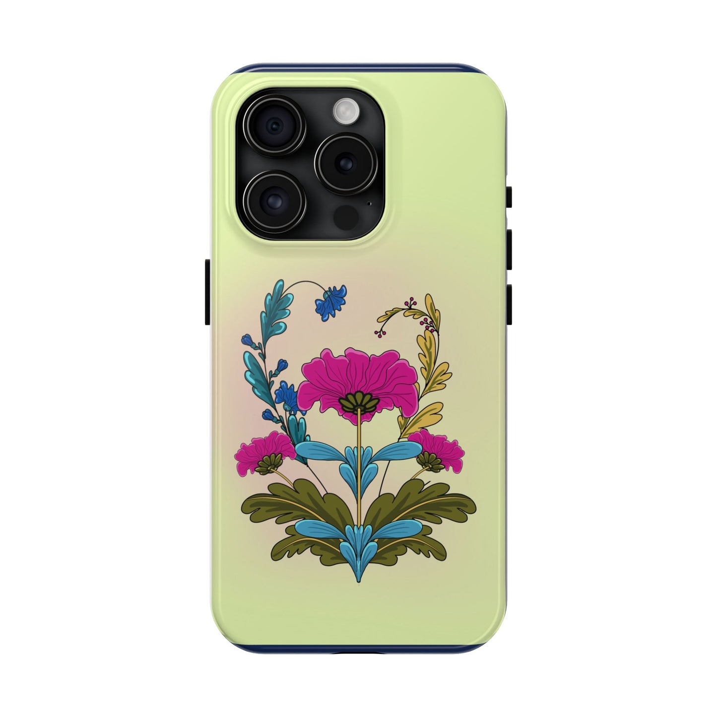 Tough Phone Case with Floral design