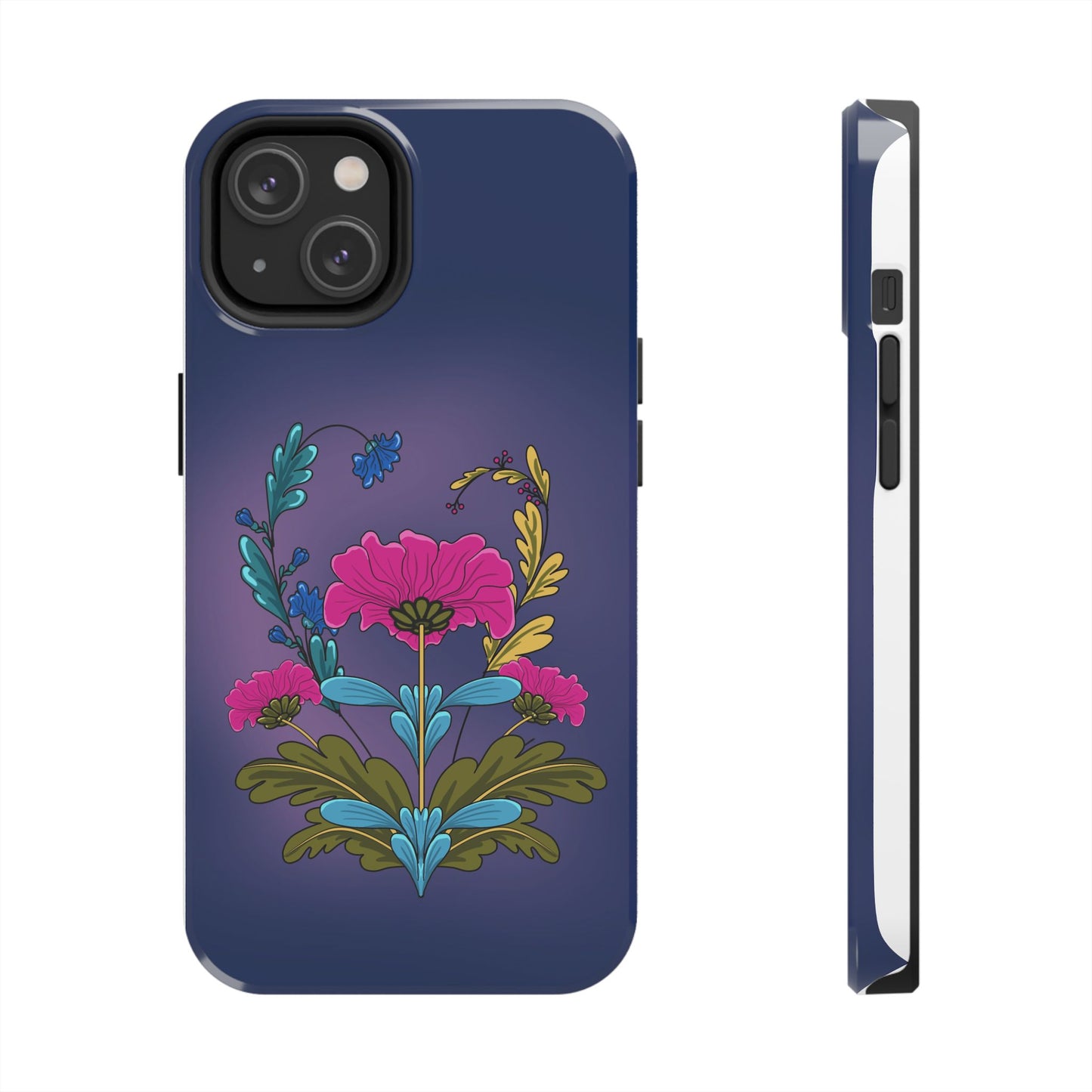 Tough Phone Case with Floral design