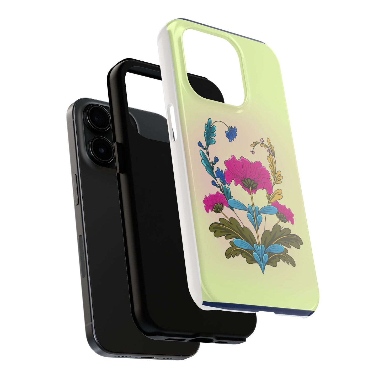 Tough Phone Case with Floral design