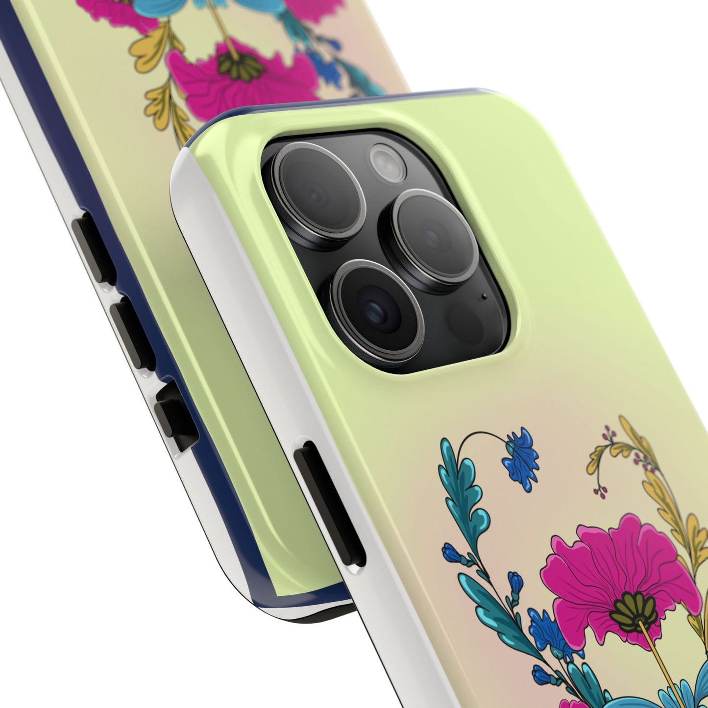 Tough Phone Case with Floral design
