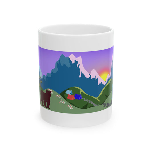 Mountain Sunset Ceramic Mug