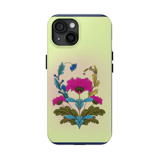 Tough Phone Case with Floral design