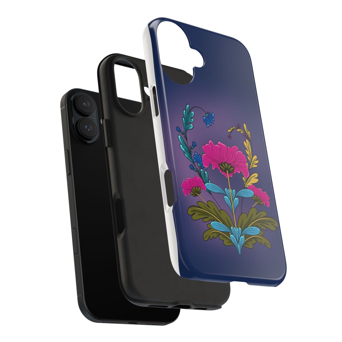 Tough Phone Case with Floral design