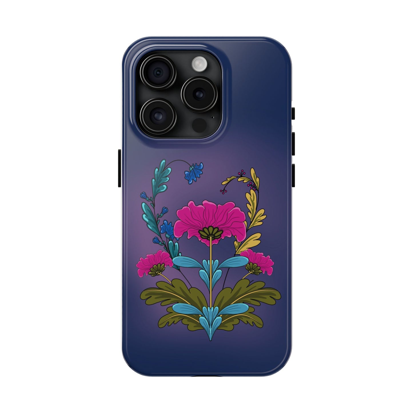 Tough Phone Case with Floral design