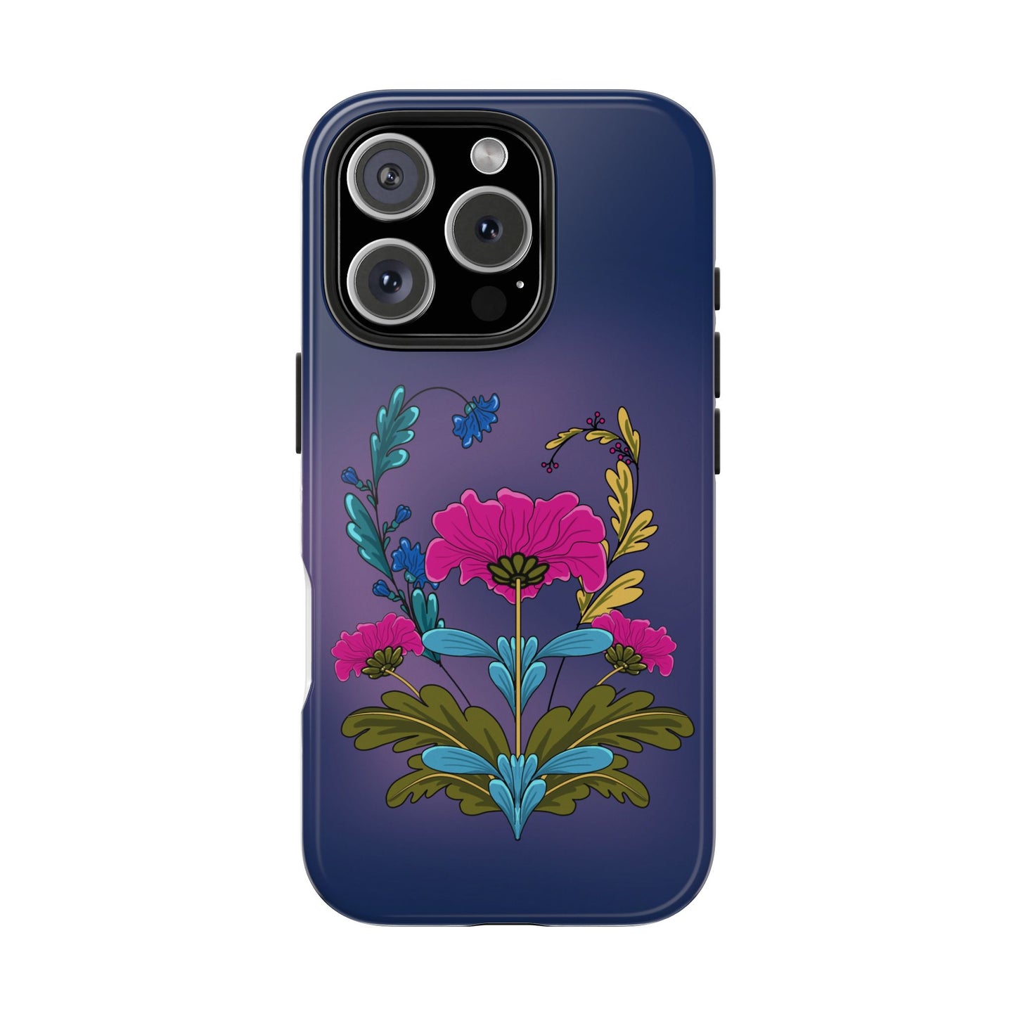 Tough Phone Case with Floral design
