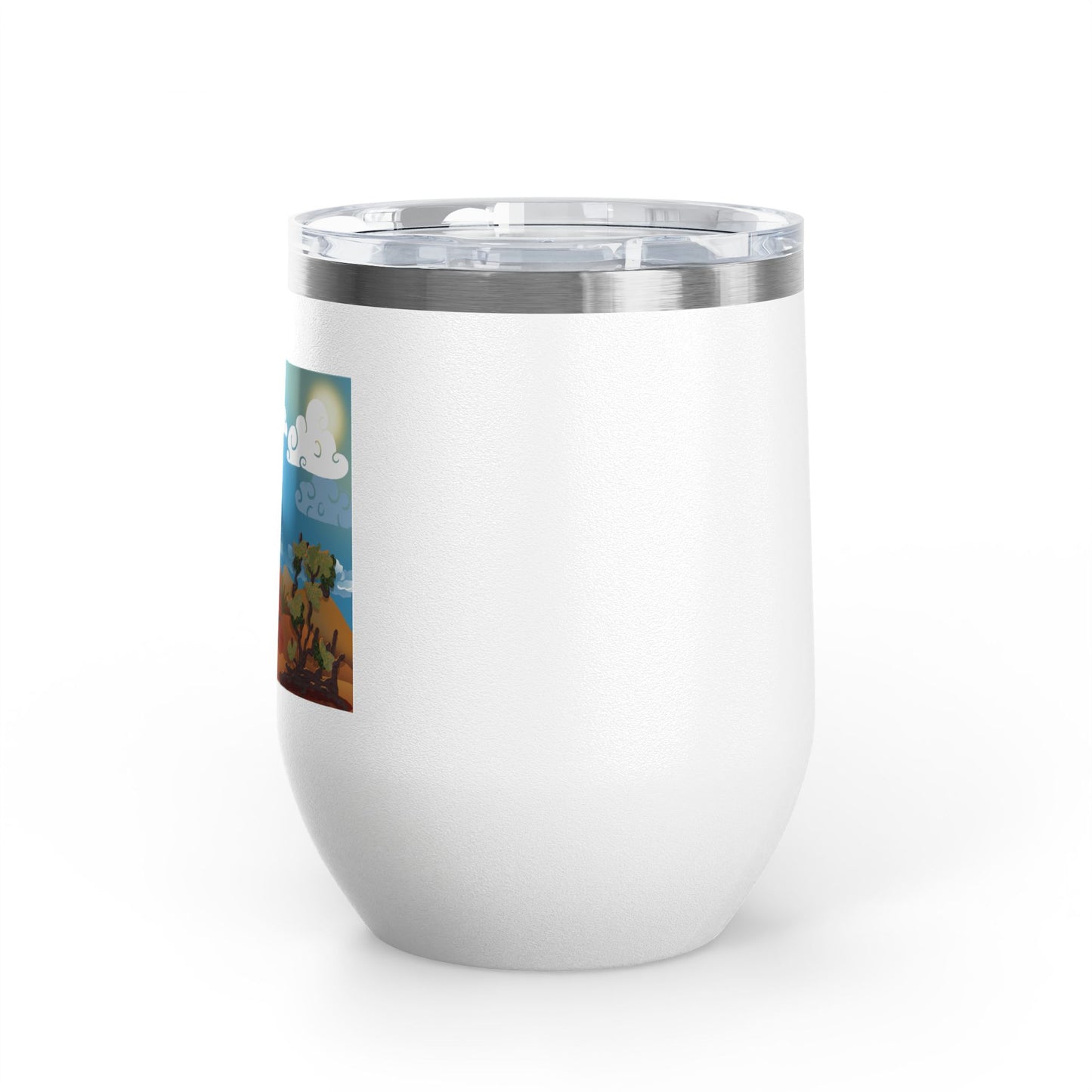 Delicate Arch Wine Tumbler – 12oz Insulated Wine Cup with Southwest Landscape
