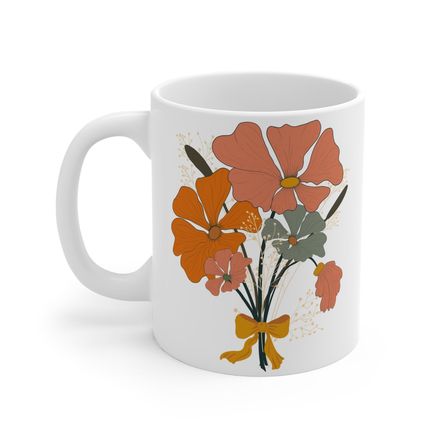 Fall Floral Bouquet Mug