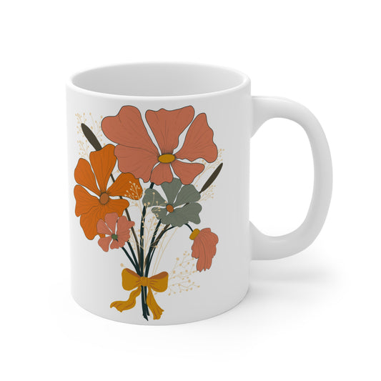 Fall Floral Bouquet Mug