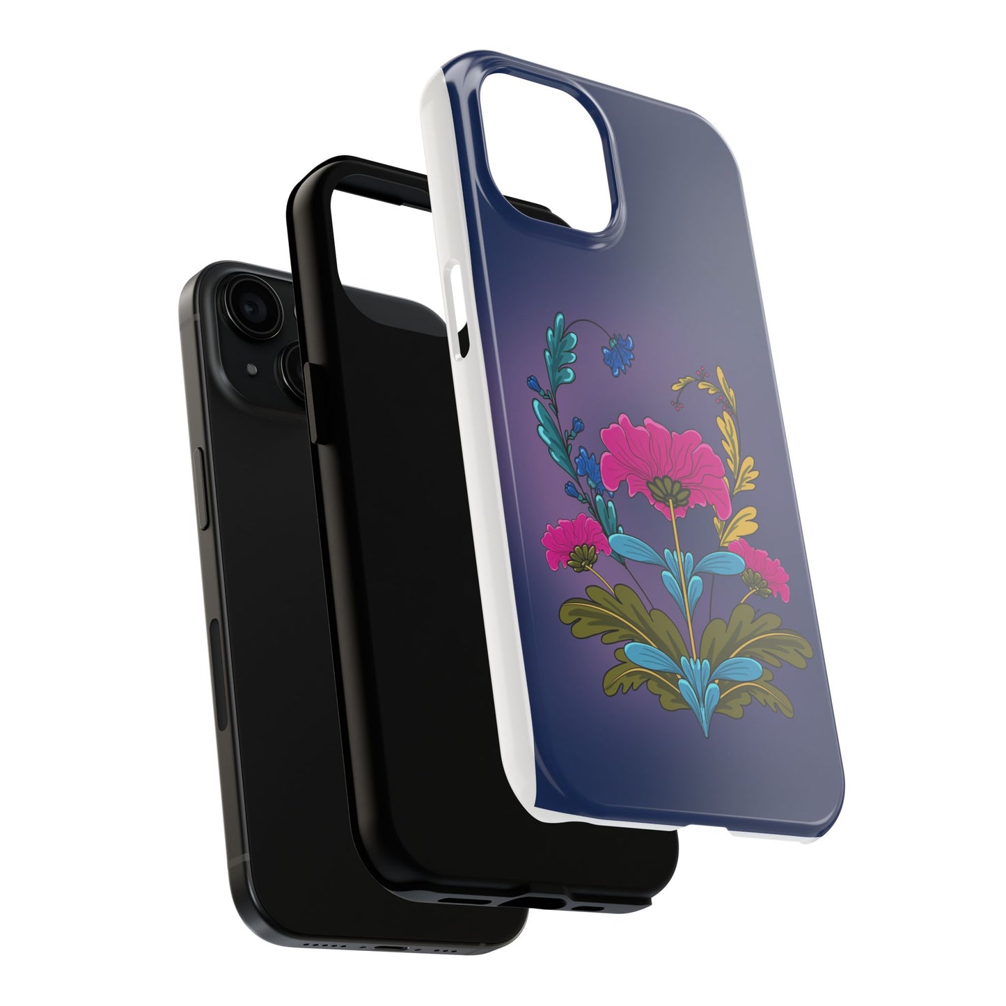 Tough Phone Case with Floral design