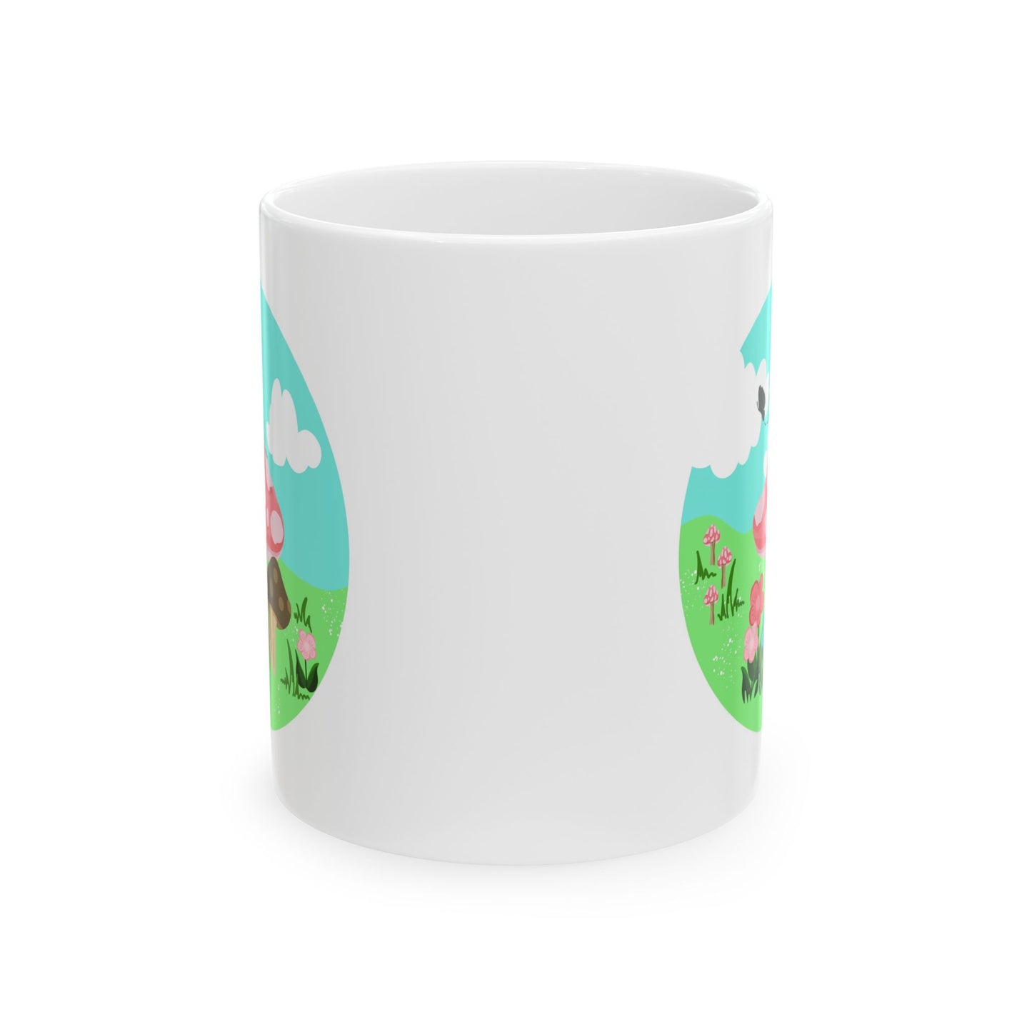 Pink Mushroom Mug